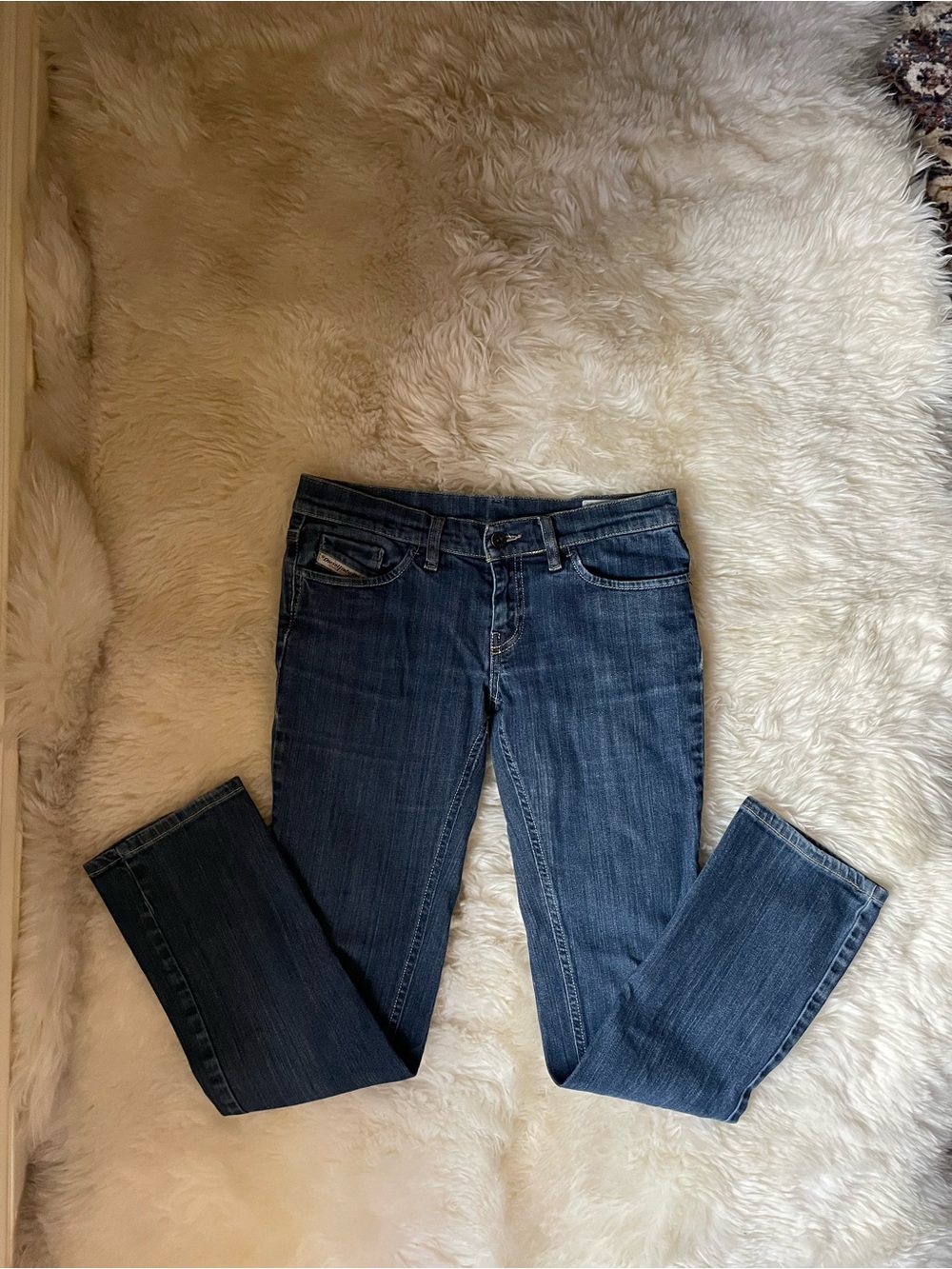 Vintage Diesel liv super low rise straight leg jeans